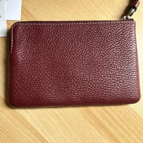 COACH Corner Zip Wristlet with Coach Stripe - Picture 3 of 10